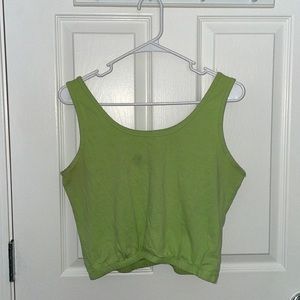 Green Crop Top
